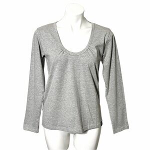 Vera Bradley Long Sleeve Pajama Top Size Small Heather Gray New With Tag